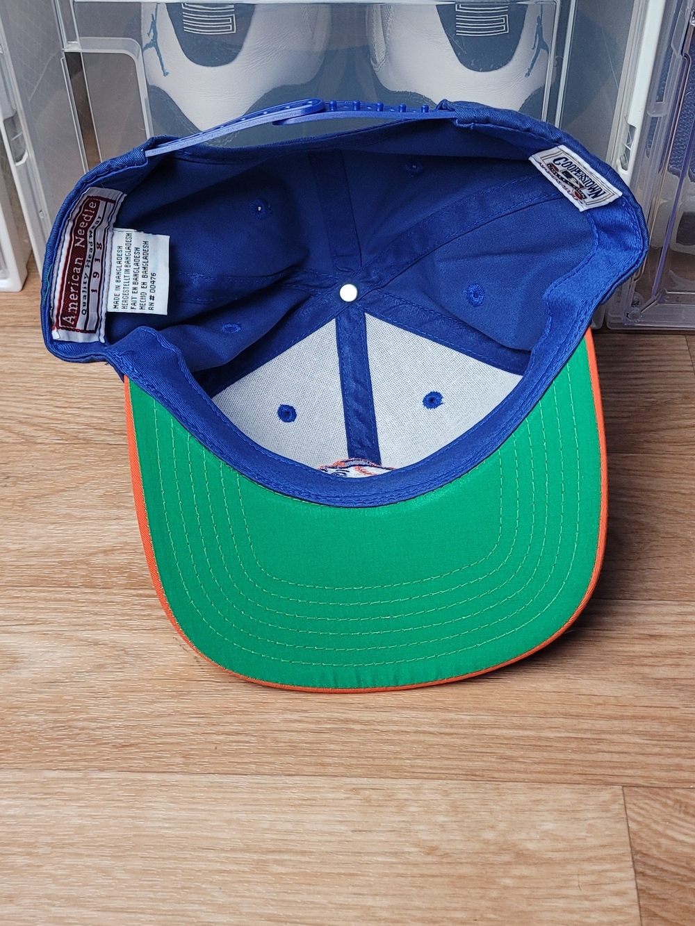 American Needle Mets Royal Blue Snapback Cap with Red Label - Picture 6 of 8